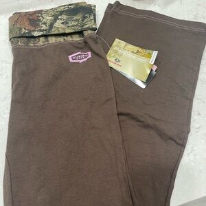 Camo and Brown Yoga Pants Size Large